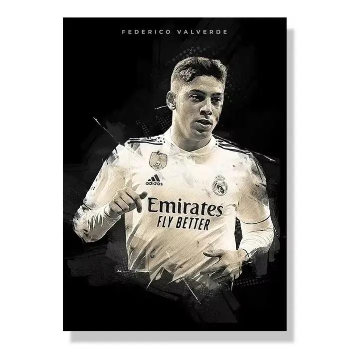 Peinture sur toile scandinave Cristiano Ronaldo HD, Art mural Simple, affiche étoile de football imp