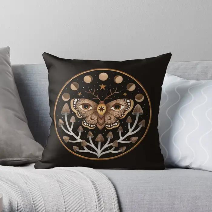 Housse de coussin noire, taie d'oreiller pour salon, Funda Cojin 45*45, décor de ferme, décoration n