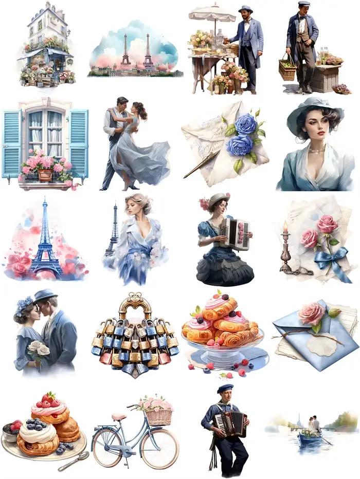 Autocollants romantiques de la journée de Léon pour enfant, stickers artisanaux et de scrapbooking, 