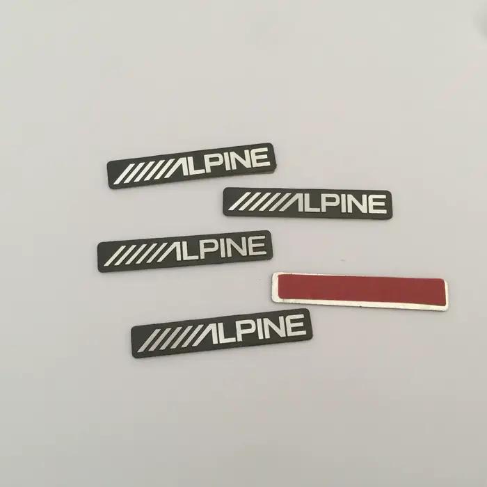 Autocollant d'emblème de haut-parleur Hi-Fi de voiture Alpine, insigne de haut-parleur audio évité, 