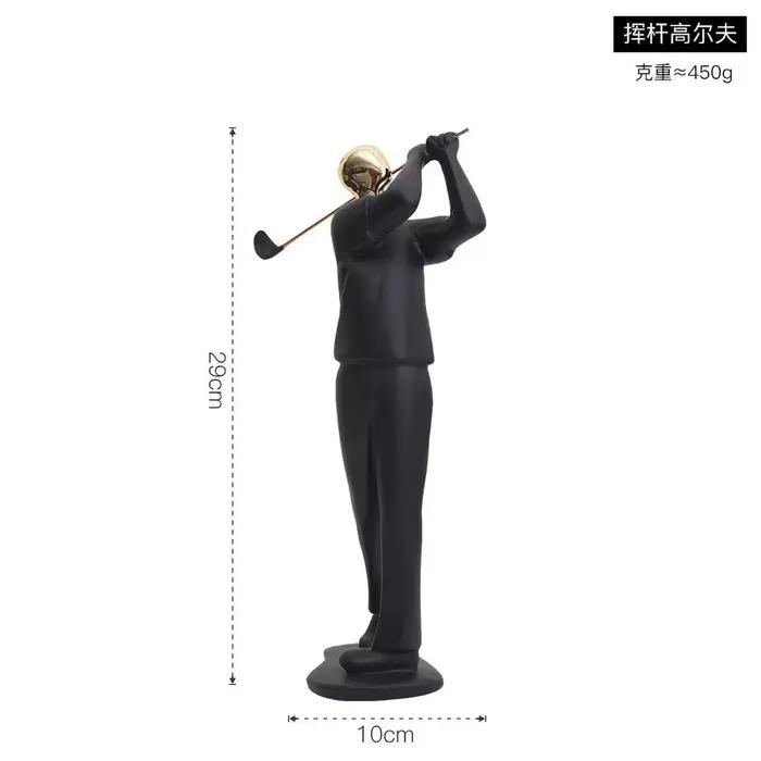 Sculpture en résine de danseuse de musique abstraite scandinave - Figurine de ballet moderne pour bi
