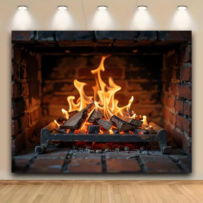1 décoration réaliste d'insertion de cheminée électrique avec des flammes éblouissantes et des bûche