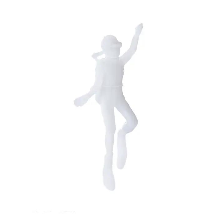 Figurines de plongeur décoratives, modèle en plastique non peint, micro-paysage, figurine de plongeu