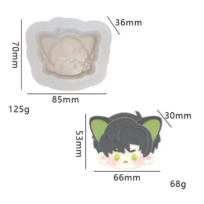 Moule à bougie en silicone en forme de ramen japonais 3D, bougie de collation bricolage, artisanat e