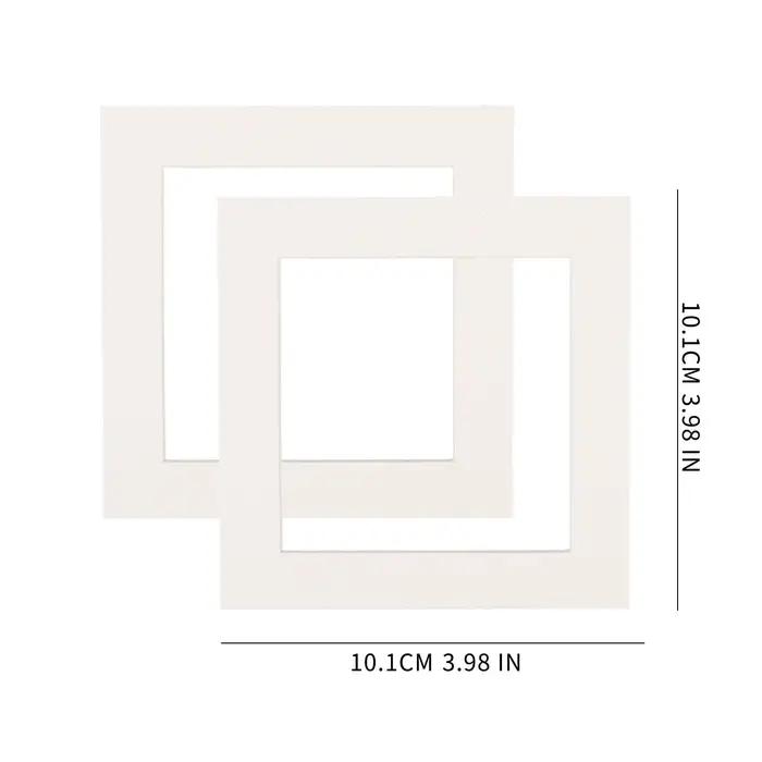 Lot de 5 cadres photo blancs A4 carrés pour affichage de photos, œuvres d'art, peintures et décorati
