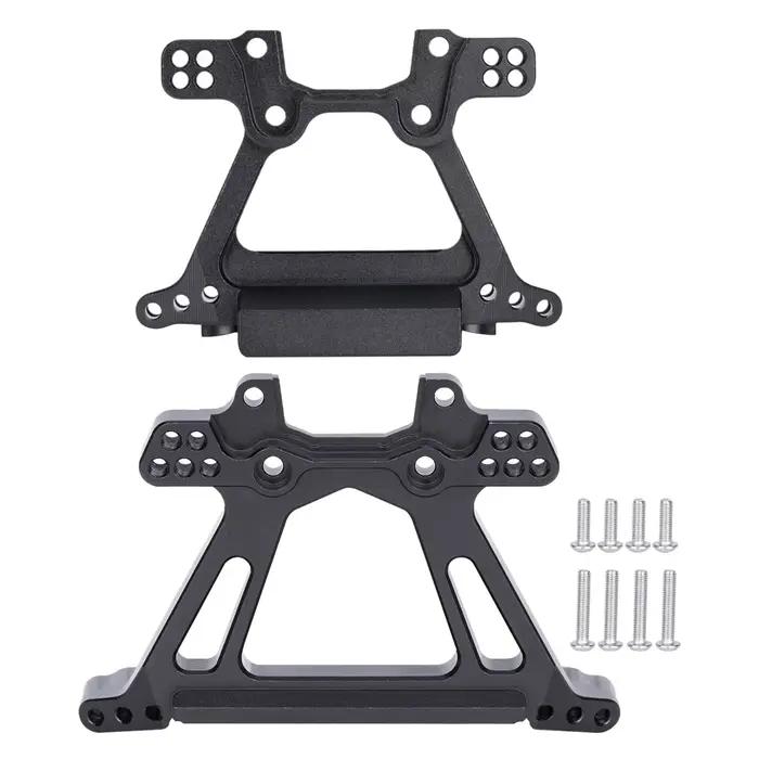 1 jeu de tour de choc avant et arrière en alliage d'aluminium pour 1/10 Traxxas BL-2S Slash 4x4 4WD 