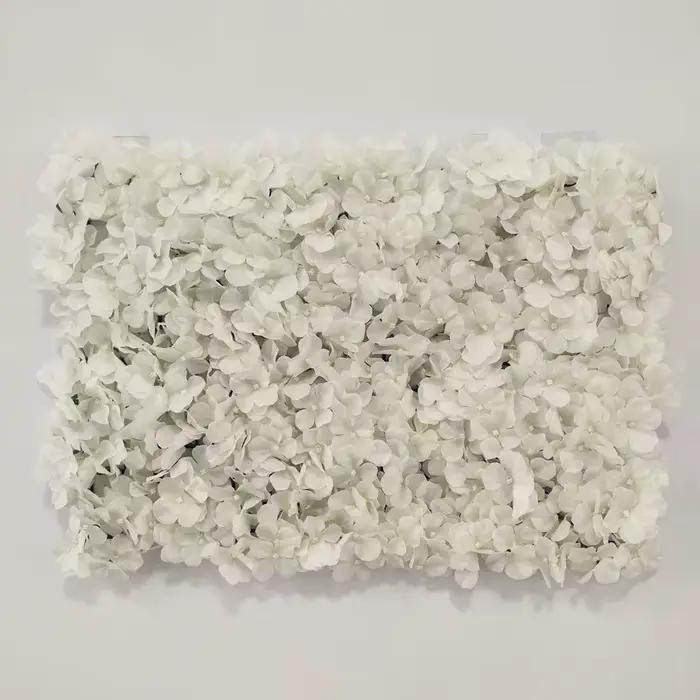 Mur de fleurs artificielles blanches pour décoration de noël, décoration artificielle pour spectacle
