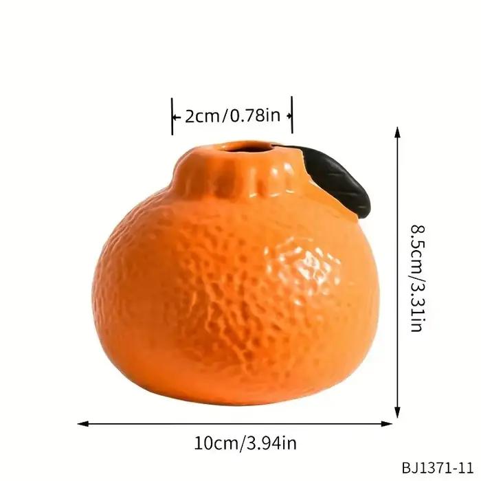 Vase en plastique Design Orange à la mode, 1 pièce, Vase Orange pour la décoration de la maison, Vas