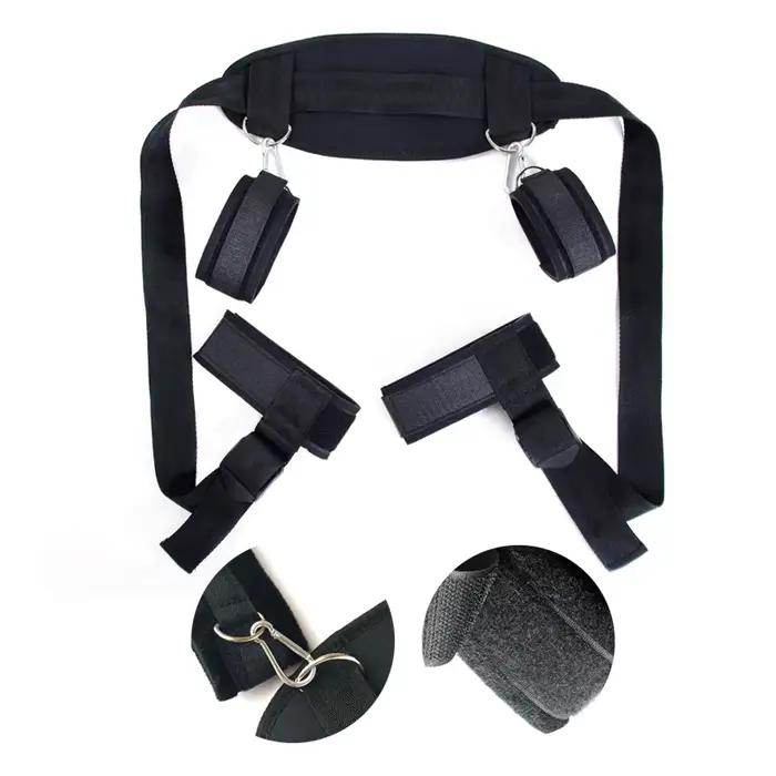Menottes de Bondage, oreiller de cou et poignets de cheville, Kit BDSM, jouets sexuels de flirt pour