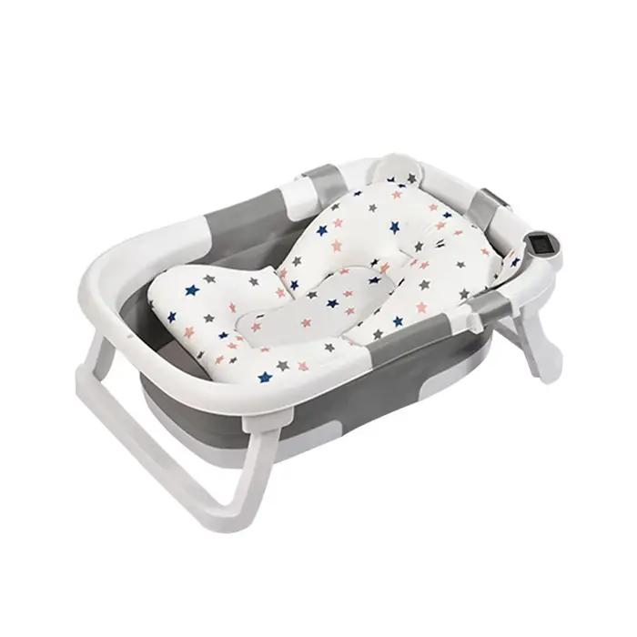 Baignoire pour bébé nouveau-né, baignoire domestique pour bébé, grande baignoire pliable pour bébé, 