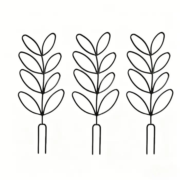 Support de plante en 3 parties, cadre de support pour plantes grimpantes, adapté à la mise en forme/