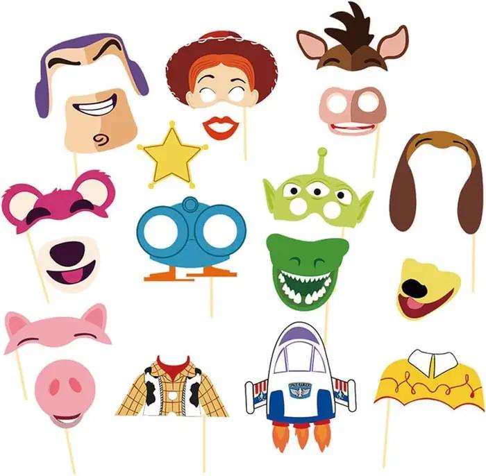 Accessoires de décoration de fête d'anniversaire sur le thème des dessins animés, jouets pour photom