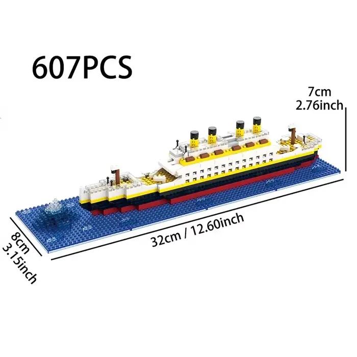 Titanic Iceberg Cruise Sunshine Boat Wreck Set, City DIY Model importer décennie ks, Bricks Toys for