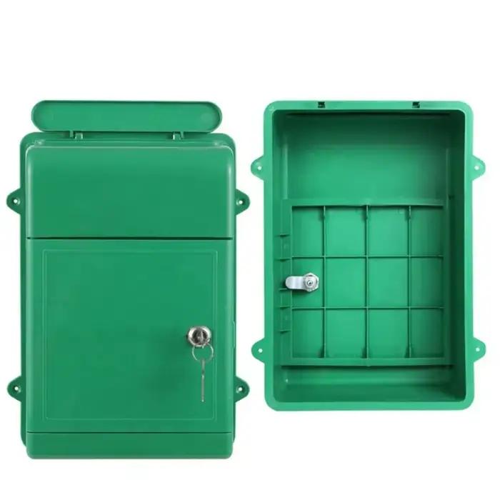 Boîte aux lettres murale légère avec serrure, boîte aux lettres en plastique, gain de place, ouvertu