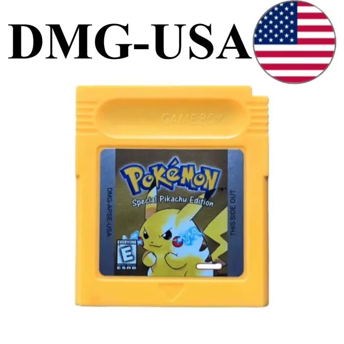 Cartouche de jeu Pokémon Rare en anglais, jeu de rôle rétro, 7 versions classiques pour Game Boy Col