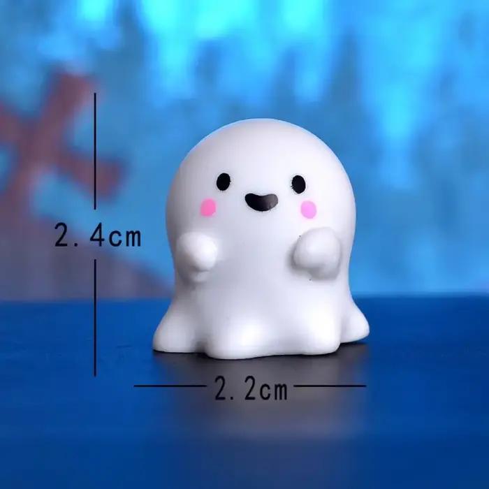 Fantôme de Citrouille Mignonne pour Halloween, Artisanat en Résine, Décoration, Micro Paysage, Mini 