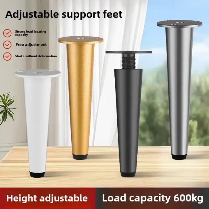Pieds de meubles épais en acier inoxydable, pieds de Support de Table basse de canapé en métal, meub