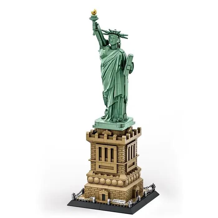 1316 pièces - La Statue de la Liberté - Grande collection d'architecture - Ensemble de blocs de cons