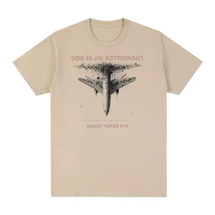 T-shirt homme et femme, en coton, God Is An Astronsomband, post rock, vintage