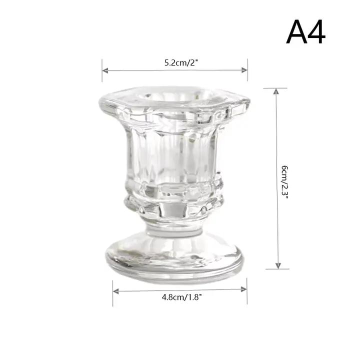 Chaud! Bougeoir en verre nouveauté décor nordique chandelier romantique bougeoir accessoires de bure