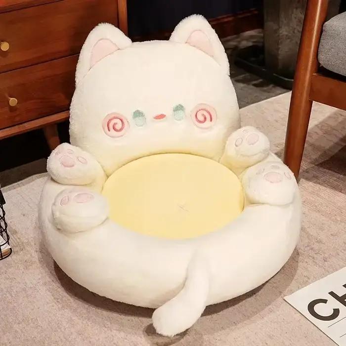 Tissu de maison PuTuan coussin mignon câlin chat dessin animé sol paresseux canapé ménage Tatami enf