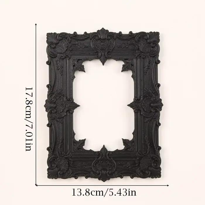 Cadre photo sculpté gothique sombre transfrontalier pour décoration murale rétro à domicile