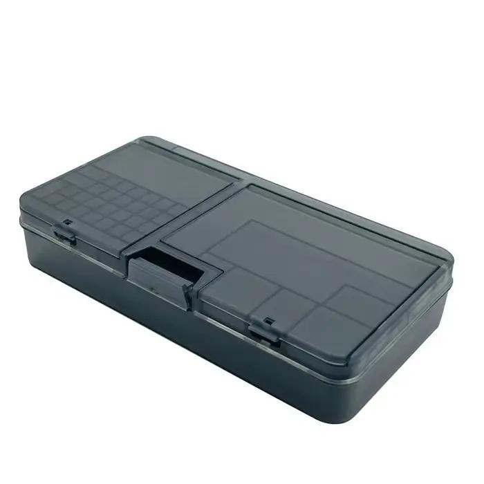 Boîte, composants électroniques, rangement en plastique Transparent, petits accessoires à vis, grill