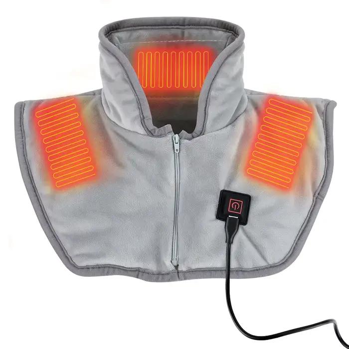 Coussin d'épaule chauffant électrique, châle enveloppant Cervical chauffant USB, doux, compresse cha