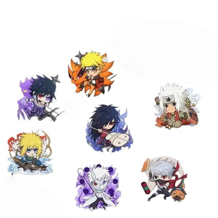 Broche Naruto version Q, dessin animé, Uzumaki Naruto Sasuke, accessoires créatifs attrayants et sty