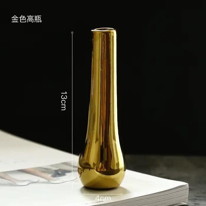 Vase en céramique pour fleur séchée, petite bouteille, décoration de table, arranger les fleurs, acc