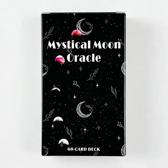 Jeu de cartes Oracle Mystical Moon, 60 cartes avec significations pour la divination des âmes sœurs,