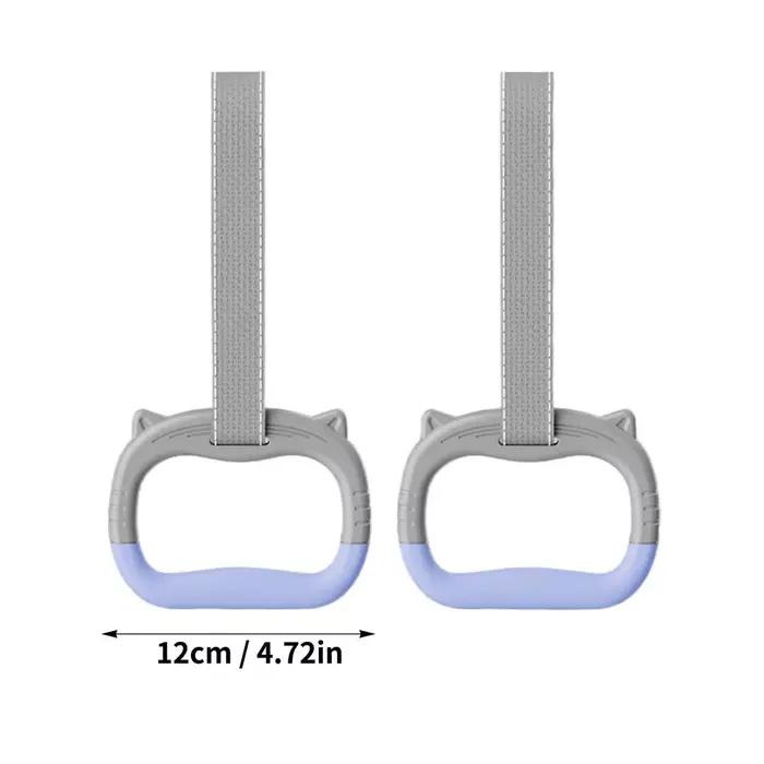 Anneaux de gymnastique pour enfants, barre horizontale réglable avec sangles de suspension pour trac