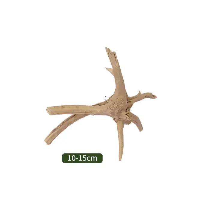 Tronc d'arbre naturel pour décoration d'aquarium, ornement en bois coulé, poisson précieux, différen