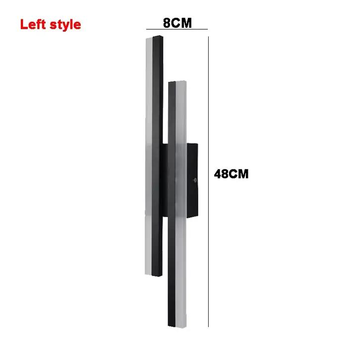 Applique murale LED minimaliste moderne de chevet de chambre principale de chambre de style minimali
