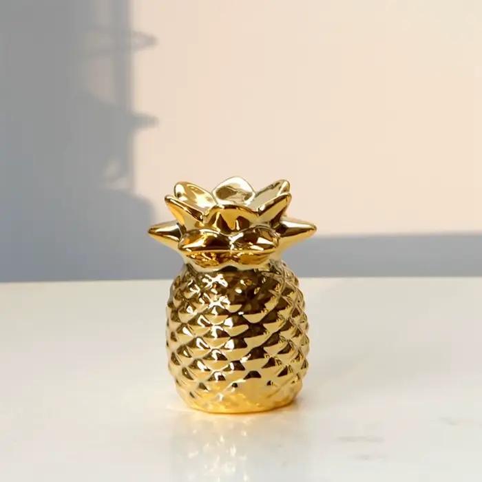 Décoration artisanale en résine, design simple, ornements ananas, accessoires de décoration, décorat
