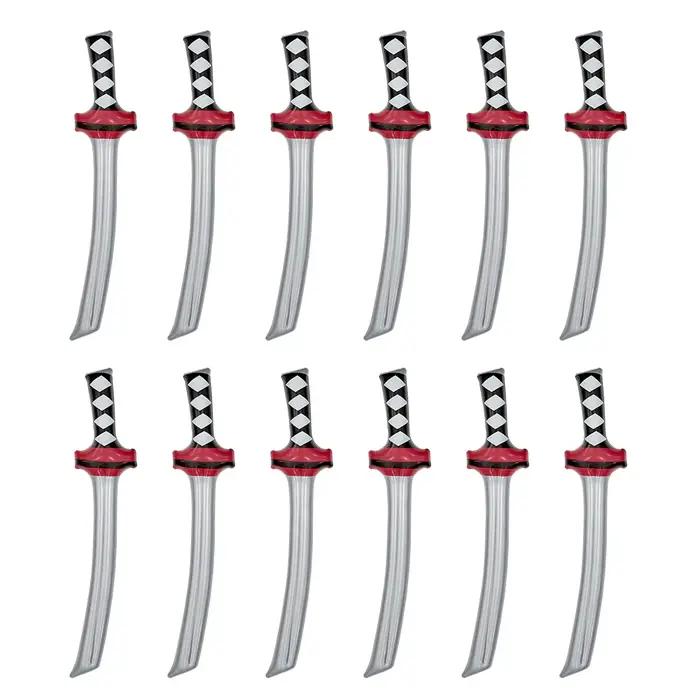 Couteau de samouraï gonflable Ninja, 12 pièces, adapté aux jeux de rôle Ninja, fournitures de fête à