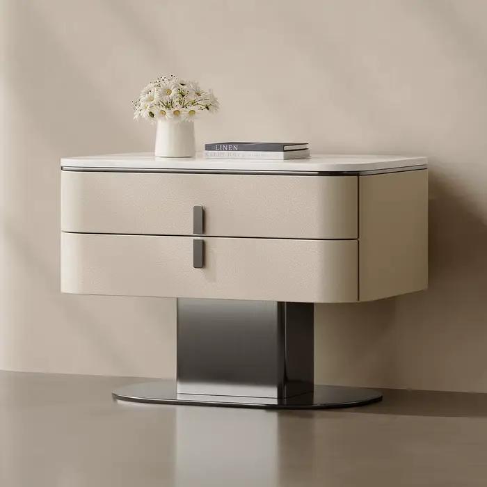 Table de chevet esthétique créative avec tiroirs de rangement tendance, meuble de chambre à coucher 