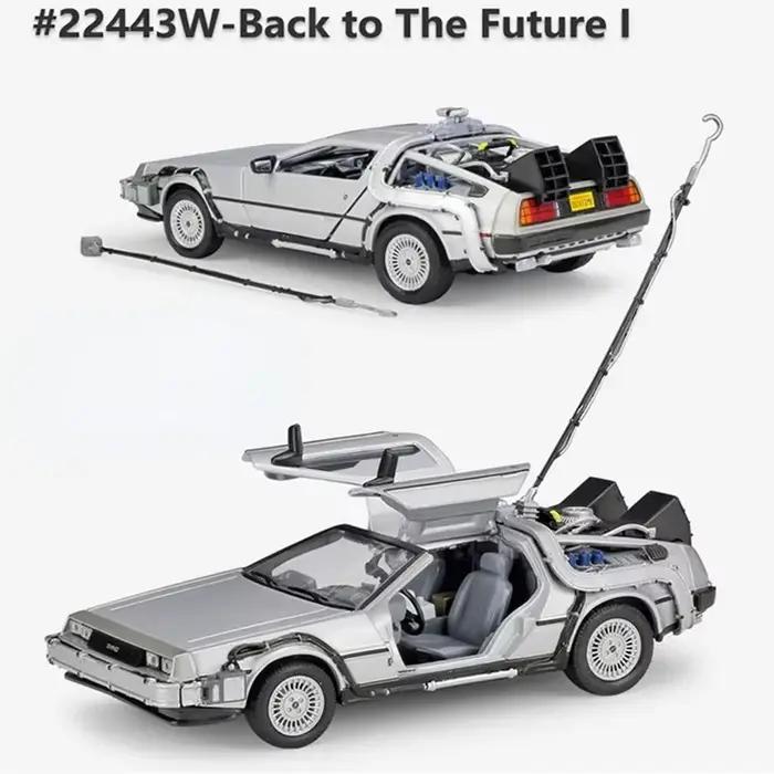WELLY 1:24 Back To The Future Time Alloy Model Car DMC-12 Delorean Toy Car Diecast Alloy Car Model C
