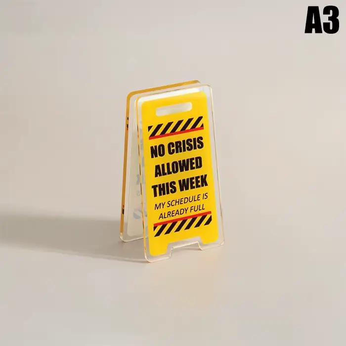 Décoration acrylique «Leave Me Alone, Je suis occupé » - Décoration de bureau humoristique Cadeaux h