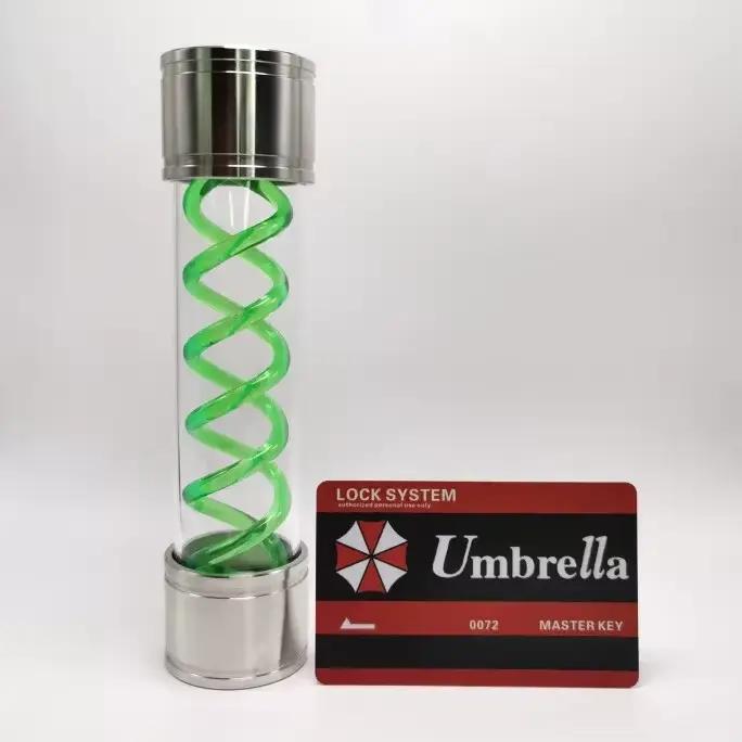 Modèle du virus T de Resident Evil, fait main, figurine en tube à essai à double hélice du virus G, 