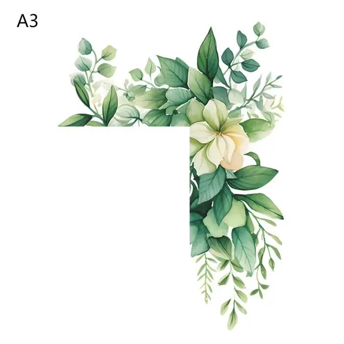 Autocollants romantiques en forme de fleurs pour la décoration de chambre, décorations amusantes pou
