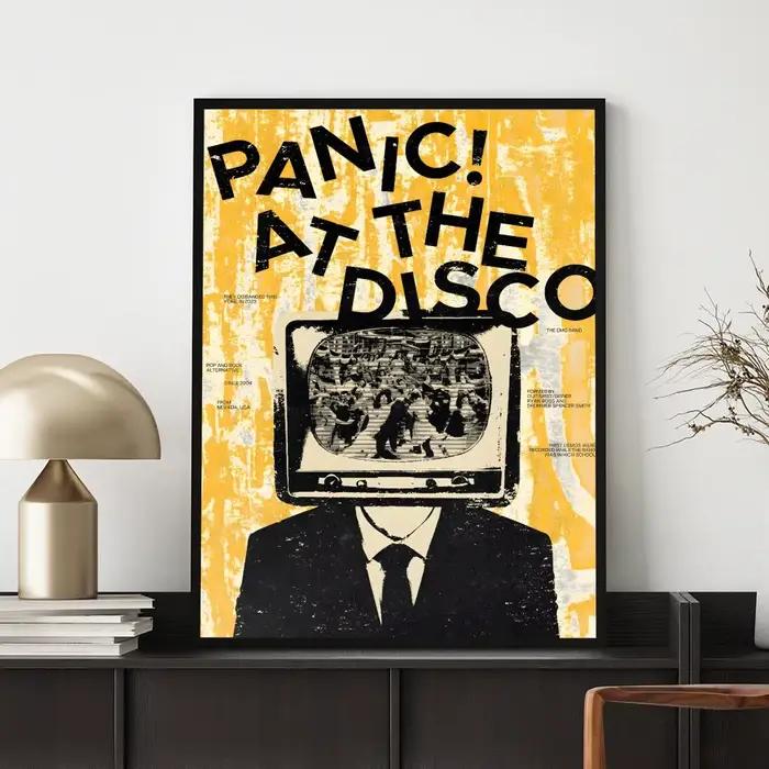 Affiche P-Panic au D-Disco HD, décoration murale polyvalente et étanche, auto-adhésive, parfaite pou