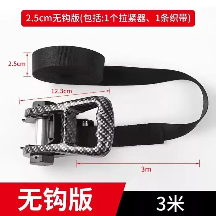 Tendeur de ceinture de cerclage de voiture, 25mm, 3/4/5 mètres, cliquet d'arrimage, corde de serrage