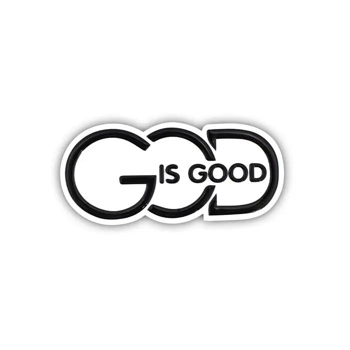 1 emblème 3D GOD IS GOOD, articles décoratifs. Convient pour décorer l'arrière des voitures, des cam