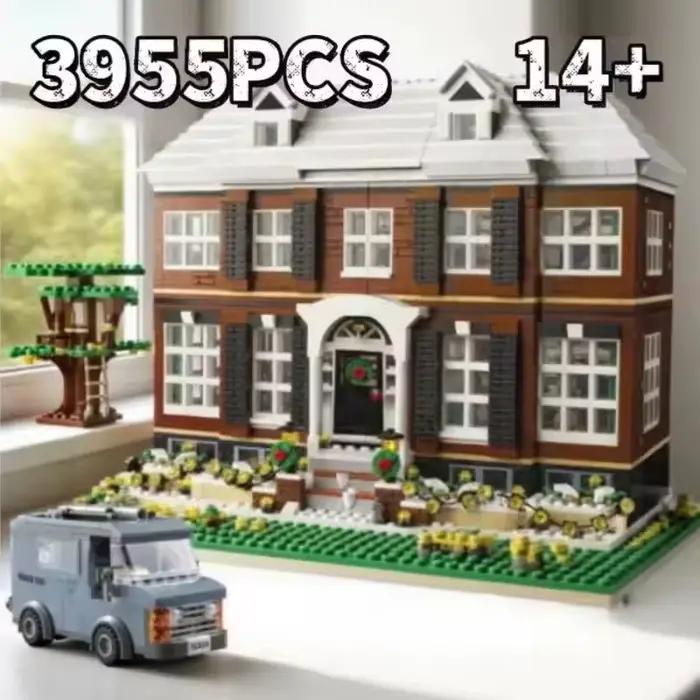 Modèle de vue de rue de maison, Ornement de décoration intérieure, Cadeau de vacances