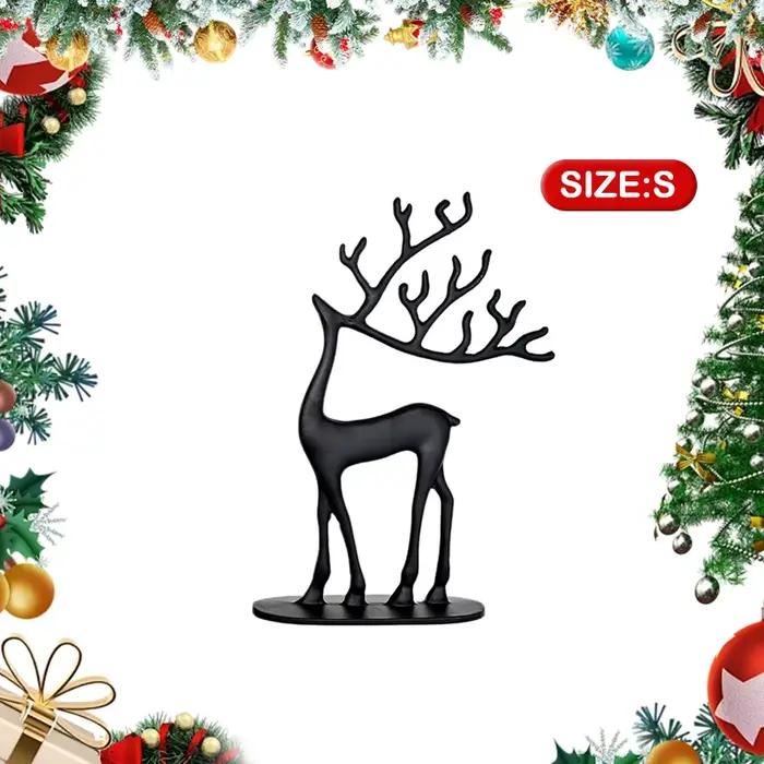 Installation de renne de Noël intérieure, sculpture en résine minimaliste, décoration de maison de N