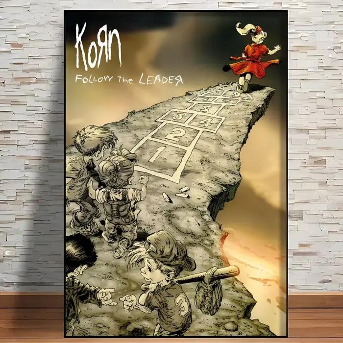 Poster cool du groupe de métal K-Korn, impression artistique murale esthétique moderne, articles de 
