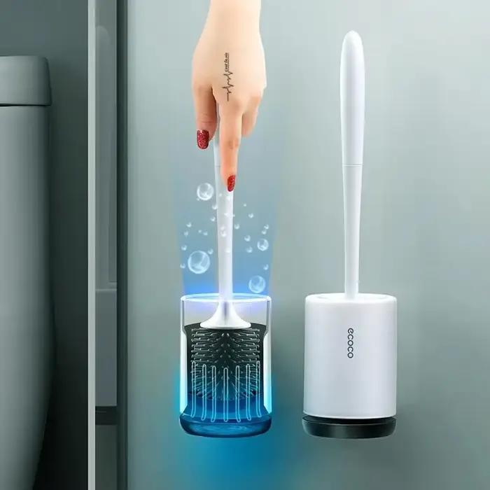 ECOCO – brosse de toilette et support, brosse de nettoyage à vidange rapide, outils pour toilettes domestiques, toilettes, ensembles d'accessoires de salle de bains