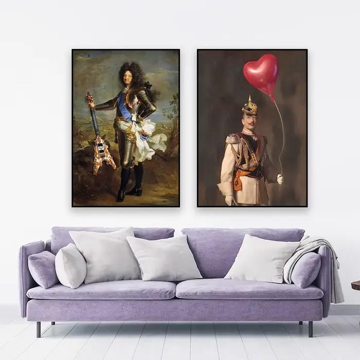 Affiche d'art modifié Vintage drôle pour femmes