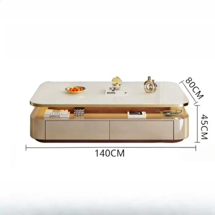 Table basse de style italien avec tiroirs de rangement